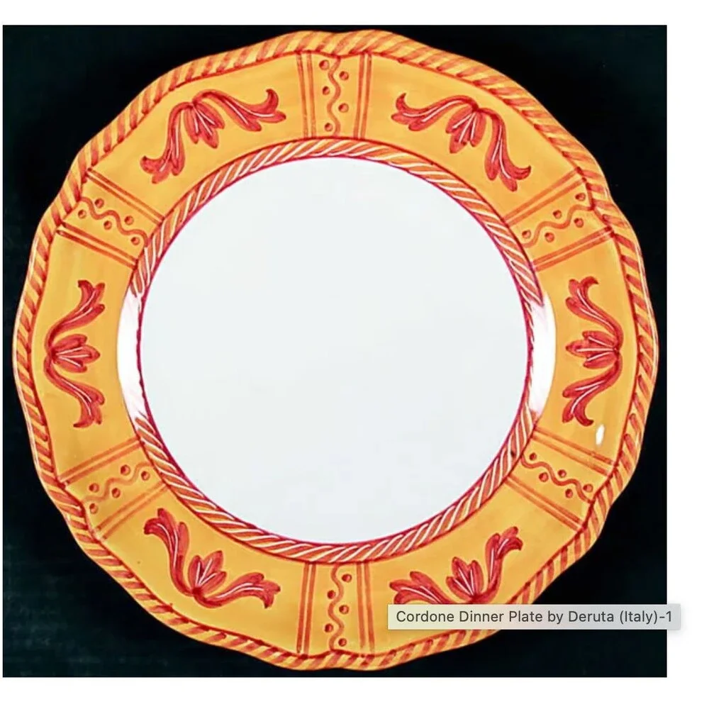Rare Deruta Cordone Dinner Plate 11